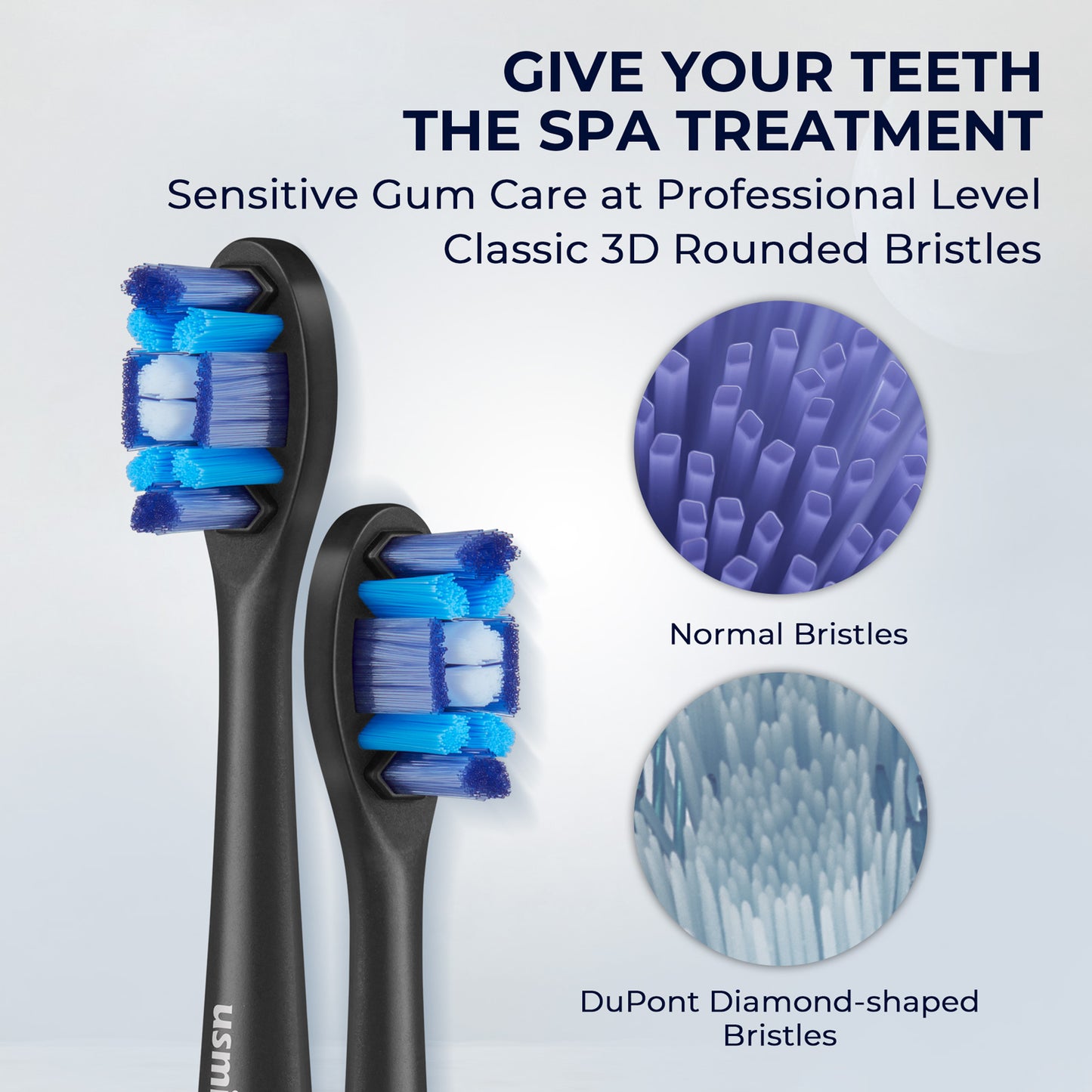 usmile Whitening Pro Brush Head - Black