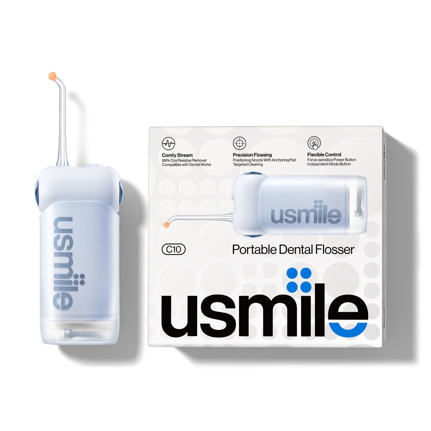usmile C10 Portable Dental Flosser - Blue
