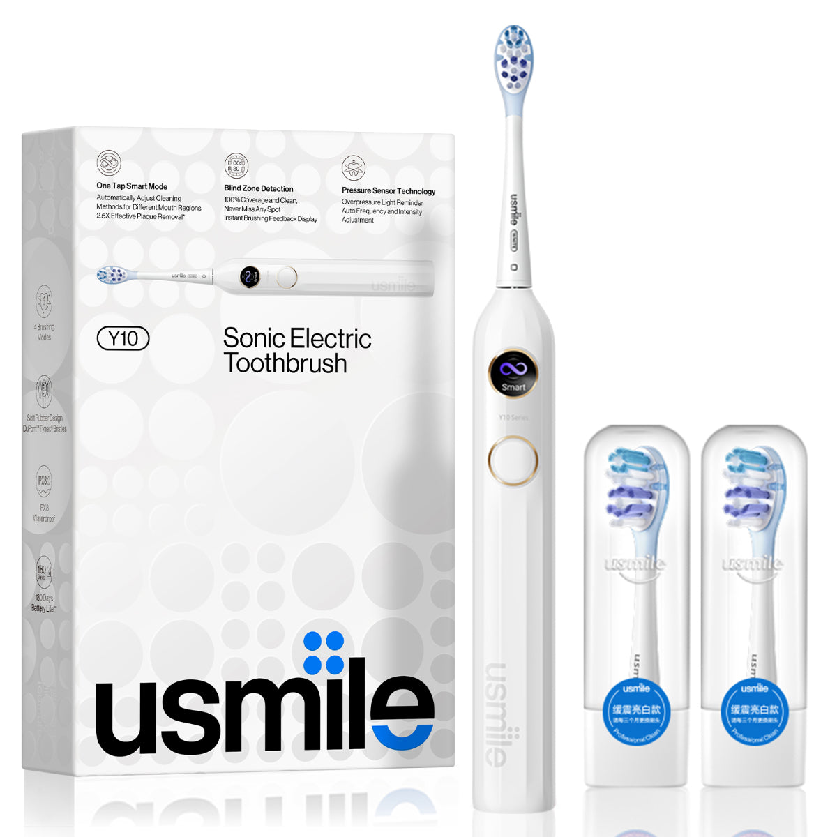 usmile Y10 Sonic Electric Toothbrush with Feedback Display